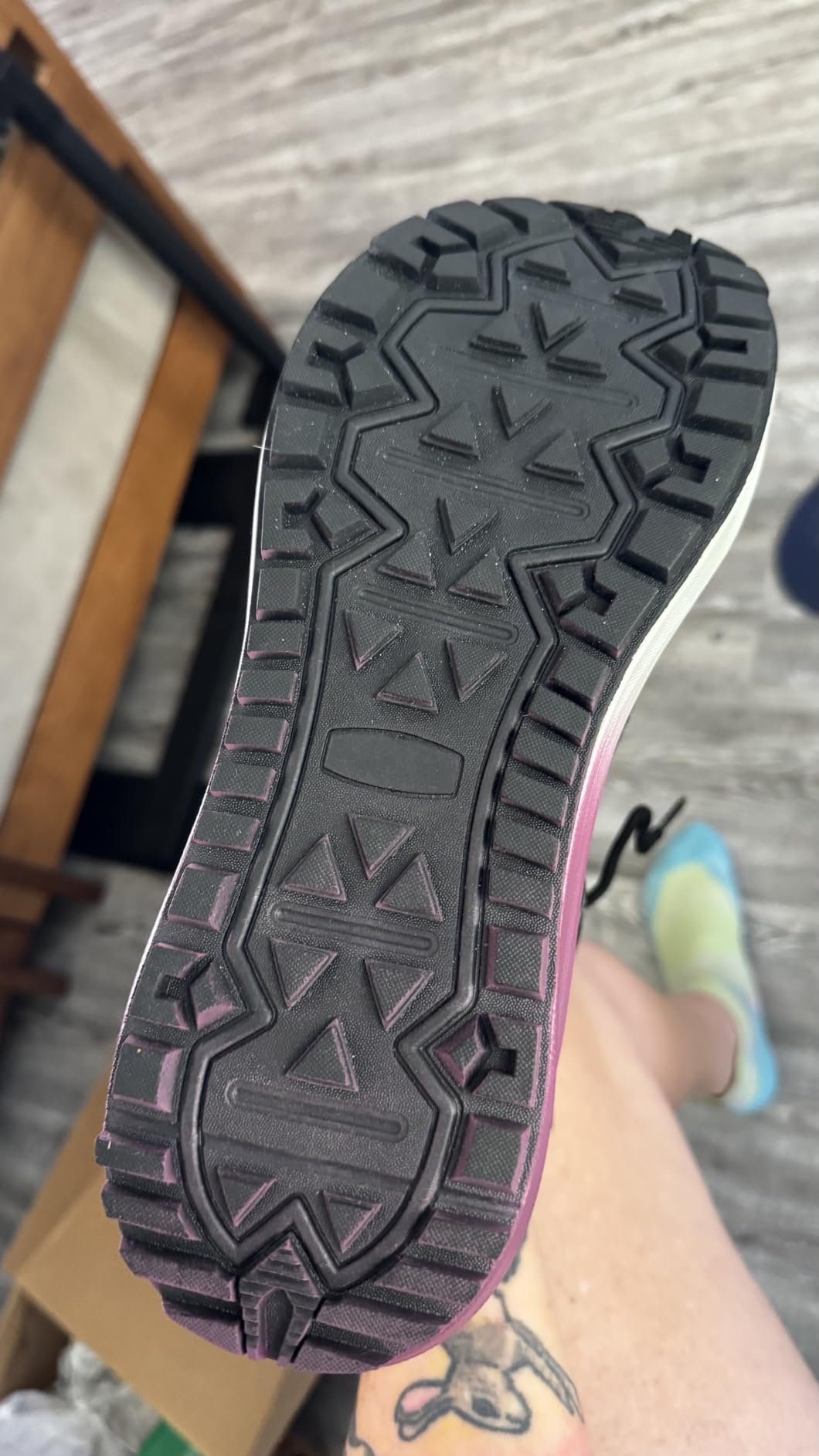 Women's Waterproof Wide Toe Box Orthopedic Hiking Boots: Arch Support Trail Shoes for Plantar Fasciitis, Flat Feet, Non-Slip Diabetic Walking Trekking Boots for Foot and Heel Pain Relief customer photo 2