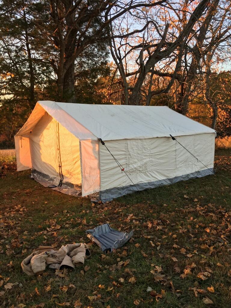 WHITEDUCK Alpha Canvas Wall Tent Fire Water Repellent - Waterproof 4 Season Outdoor Camping & Hunting Tent w/Heavy Duty Aluminum Frame & PVC Floor for Large Groups Families & Outfitters customer photo 1