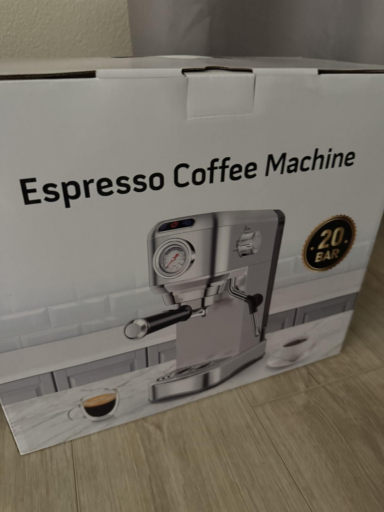 Espresso Machine 20 Bar, Compact Espresso Coffee Machine with Milk Frother, Stainless Steel Coffee Maker with 34oz Removable Water Tank, Cappuccino Machine for Home, Office, Latte (Silver) customer photo 2