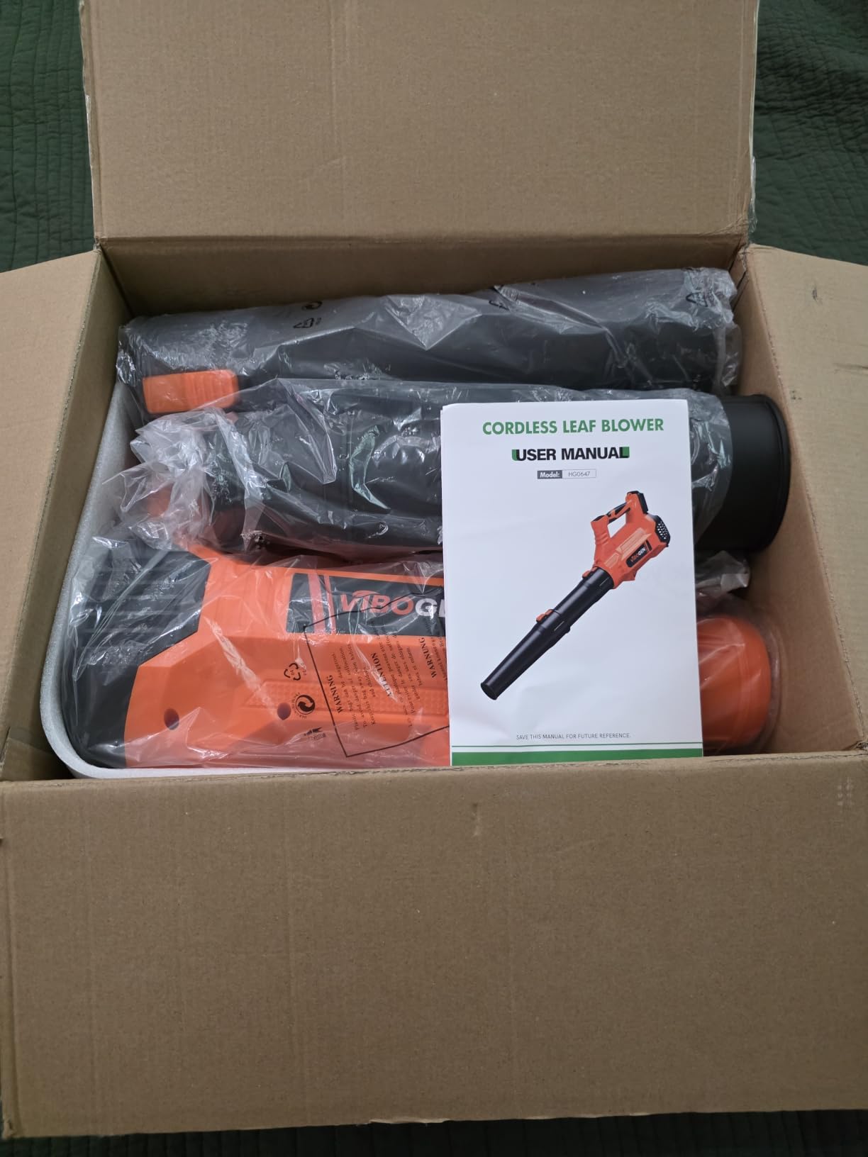 Electric Leaf Blower Cordless 21V with 2x6.0Ah Batteries & Charger | 5 Speed Modes Super Blowers for Lawn Care Car Drying Patio Snow Leaves and Grass Cleaning and Dust - 650CFM 280MPH 17300RPM customer photo 2