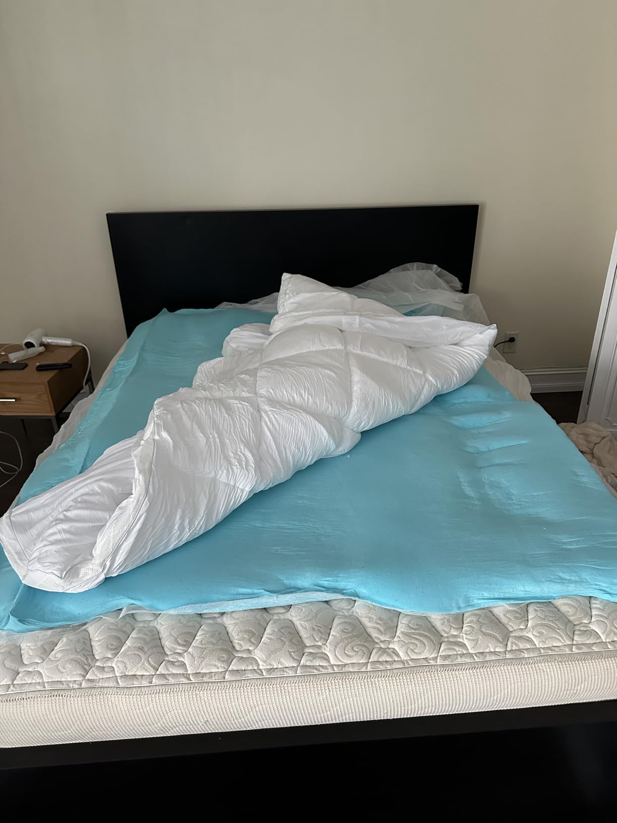 Dual Layer 4 Inch Memory Foam Mattress Topper for Pressure Relief with 4X Support, 2