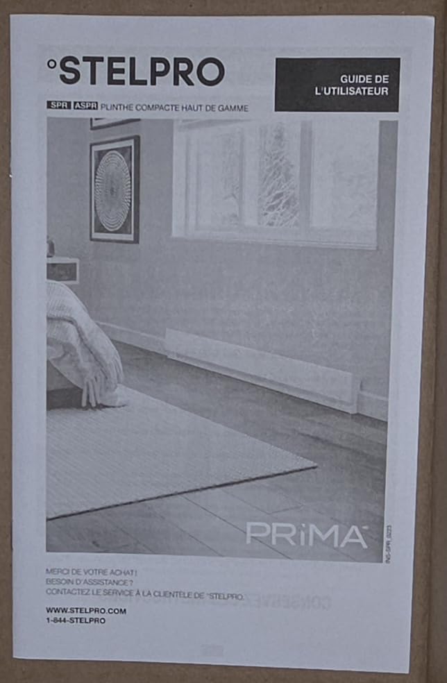 Stelpro Prima Electric Baseboard Heater, 1500W / 120V, 63-11/16-In Long x 7-In High, Rooms up to 150 sq. ft., Discreet Design (ASPRL1501W) - White customer photo 1