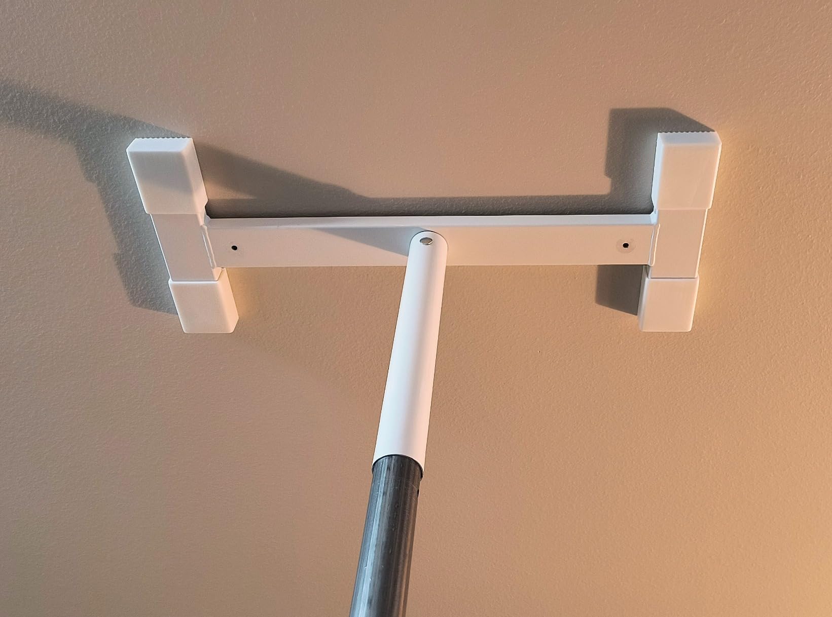 Stander Wonder Pole HD, Heavy Duty Security Pole and Curve Grab Bar, Tension Mounted Floor to Ceiling Transfer Pole for Seniors & Elderly Adults, Bariatric Bath Safety Assist Rail, Supports 400 lbs customer photo 2