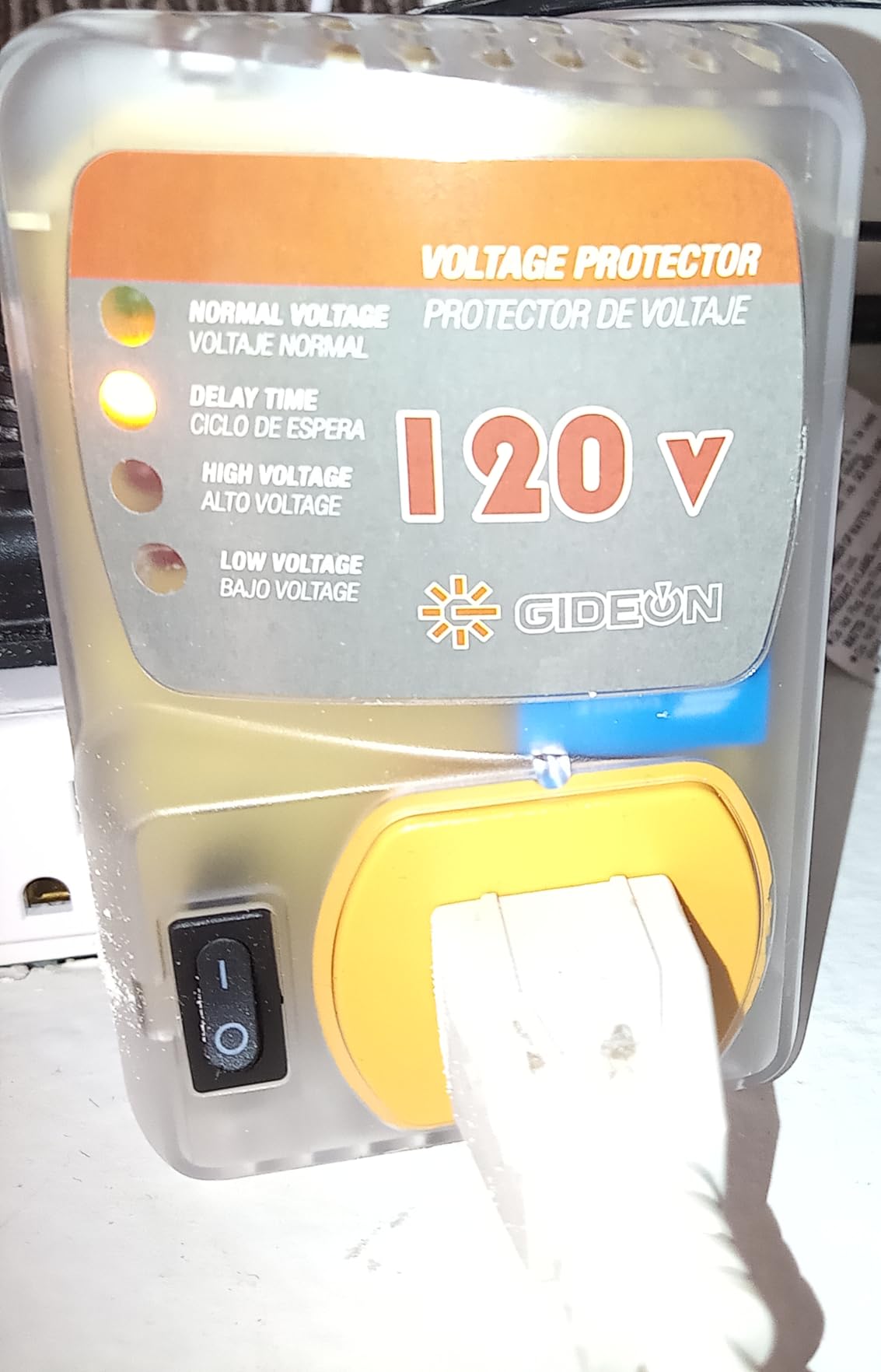 [ETL Listed] GIDEON Appliance Surge Protector, Single Outlet Voltage Protector for Refrigerator, Air Conditioner & Washing Machine, Adjustable Over & Under Voltage Protection, 120V, 15A, 1800W customer photo 1