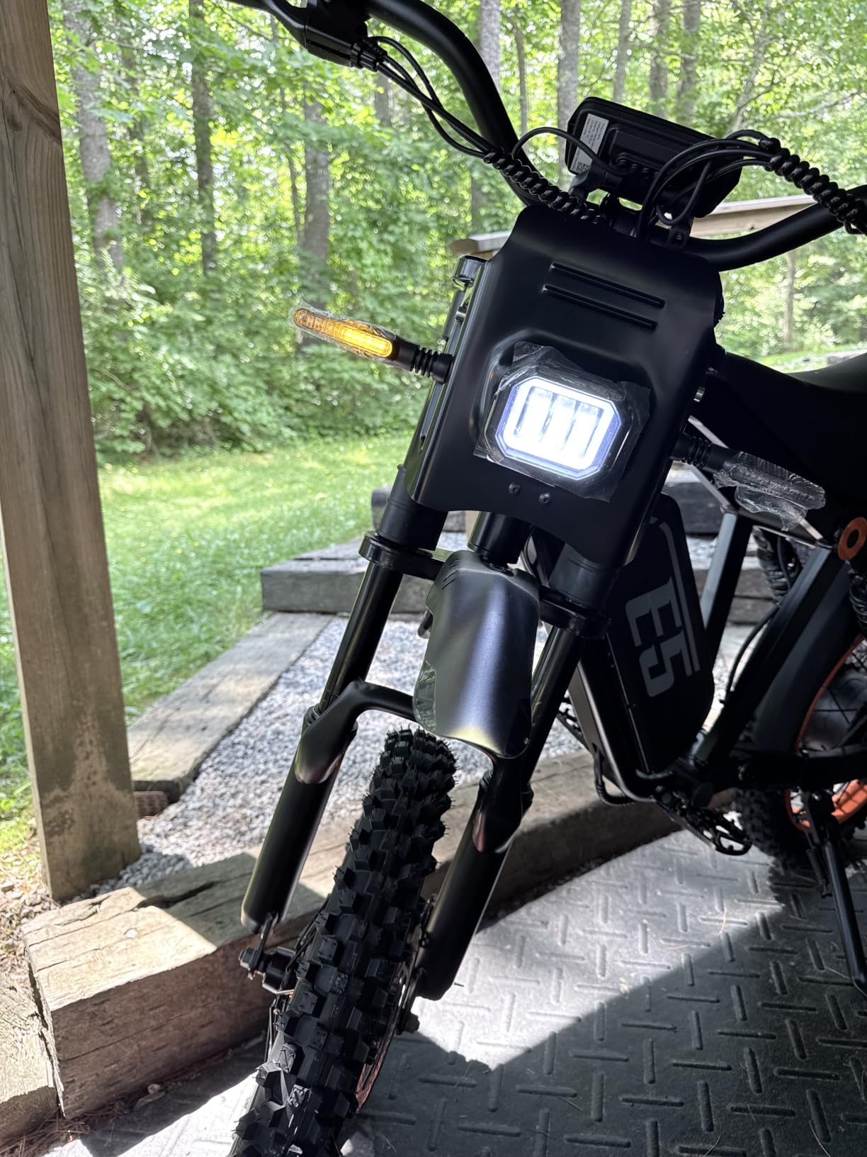 Electric Dirt Bike, 1500W Peak Electric Motorcycle with 48V 20AH Battery, Full Disc Brake and Suspensions, 50-Mile Range, 32 MPH, LCD Display & NFC Start, Off-Road E Dirt Bike customer photo 2
