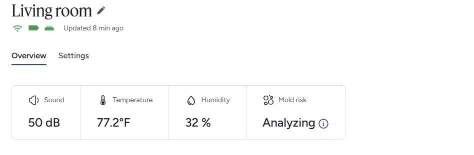Minut M3 Sensor - Noise, Occupancy & Climate Monitor 12 Month Subscription | Noise, smoking, crowding, and climate, tracked in real time with no cameras. For Short Term Rental Hosts. customer photo 1