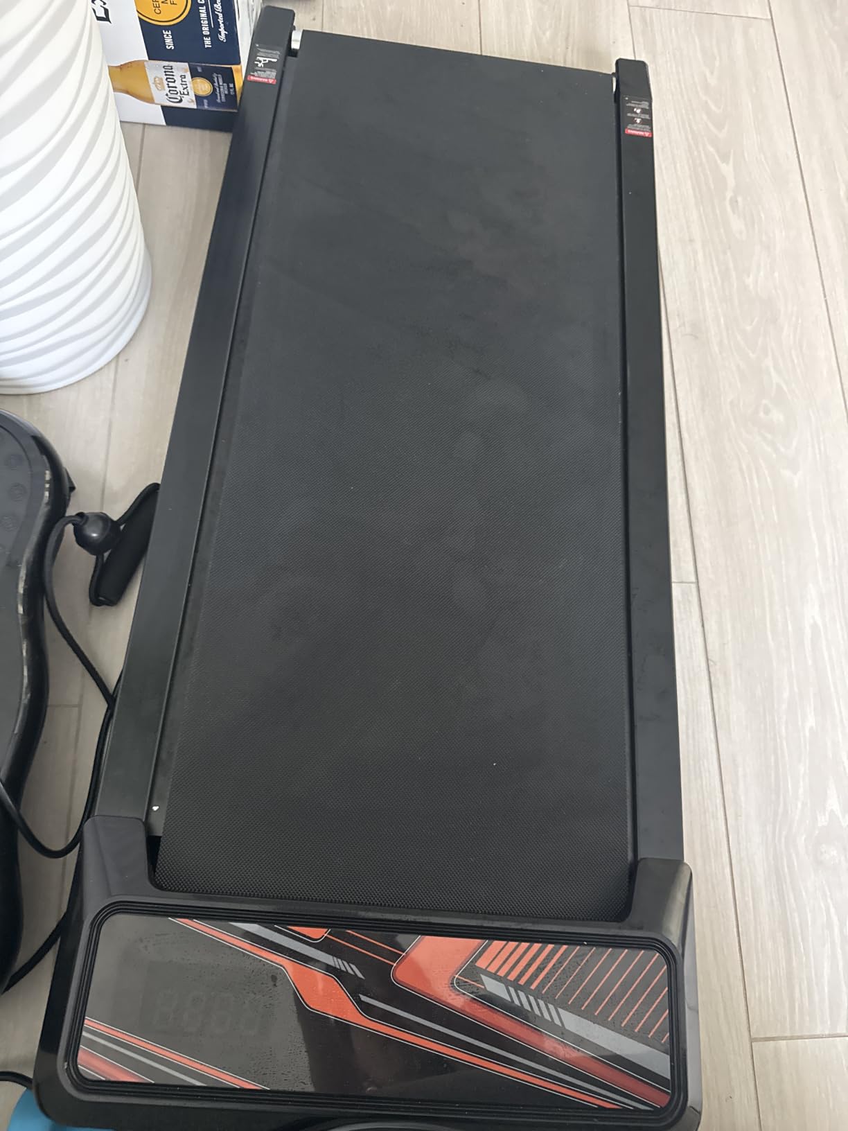 RJOP 2.5HP Walking Mat with Incline Pad, Under Desk Treadmill for Home Gym | Walking Running Pad with Remote, 3 in 1 Low Noise Small Mini Portable Treadmill with LED Screen, 270lbs Capacity customer photo 2