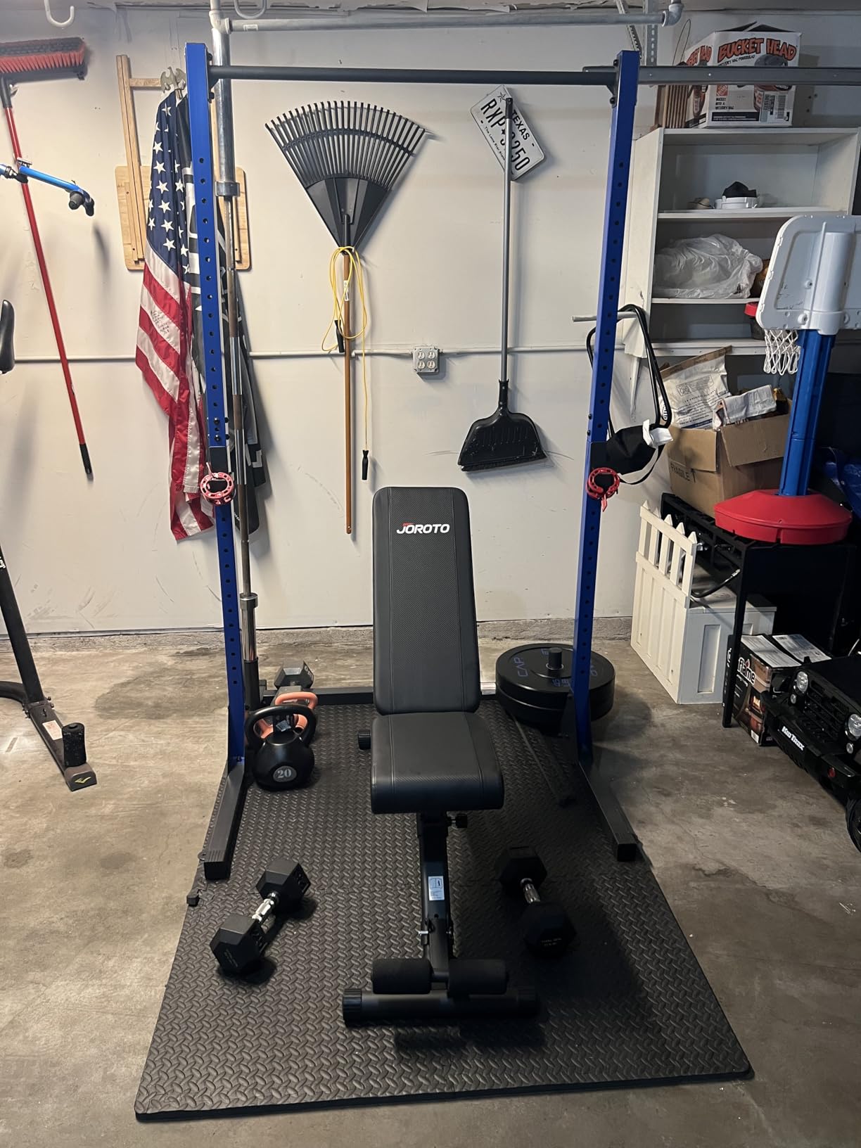 JOROTO Adjustable Weight Bench, Foldable Incline Decline Flat Workout Bench | ASTM-Certified 1300LBS, Hyper Back, Leg Extension and Preacher Curl, All-in-One Roman Chair, Ab Sit-Up Bench for Home Gym customer photo 2