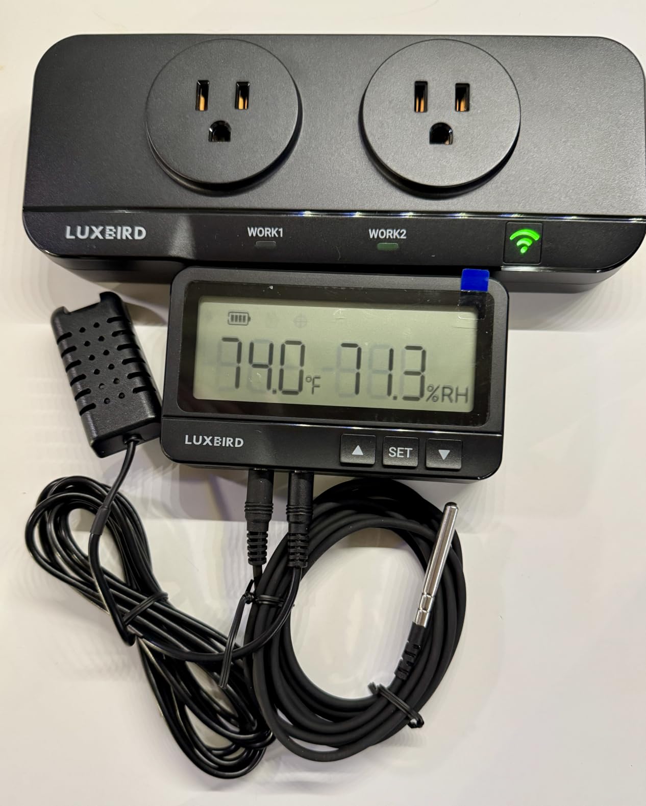 LUXBIRD WiFi Temperature Humidity Controller Dual Outlet 1200W for Reptile customer photo 2