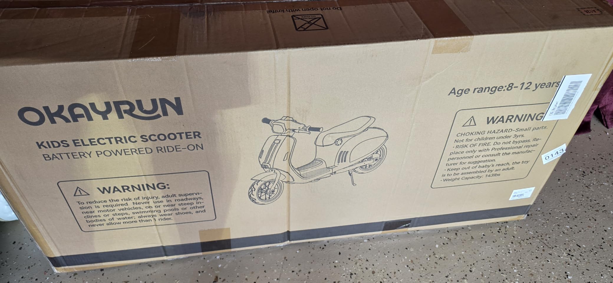 24V Kid Motorcycle, Electric Motorbike Ride on Toy for Big Kid 8-12, Purple | 350W Motor, Max 14.3MPH, 3 Speed Option, 60mins Run Time, Music & Story, Headlight & Realistic Horn, 143lbs Weight Capacity customer photo 1