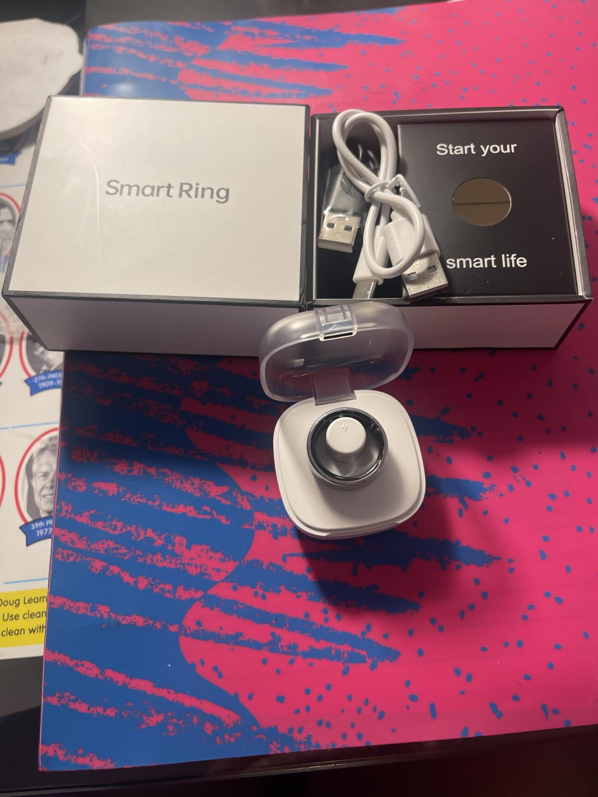 New Smart Ring Health Tracker for Women & Men, Sleep Exercise Health Monitoring, Daily Tracking, iOS/Android Compatible, IP68 Waterproof, No Subscription Required, 5-Day Battery Life (Silver, 7) customer photo 2
