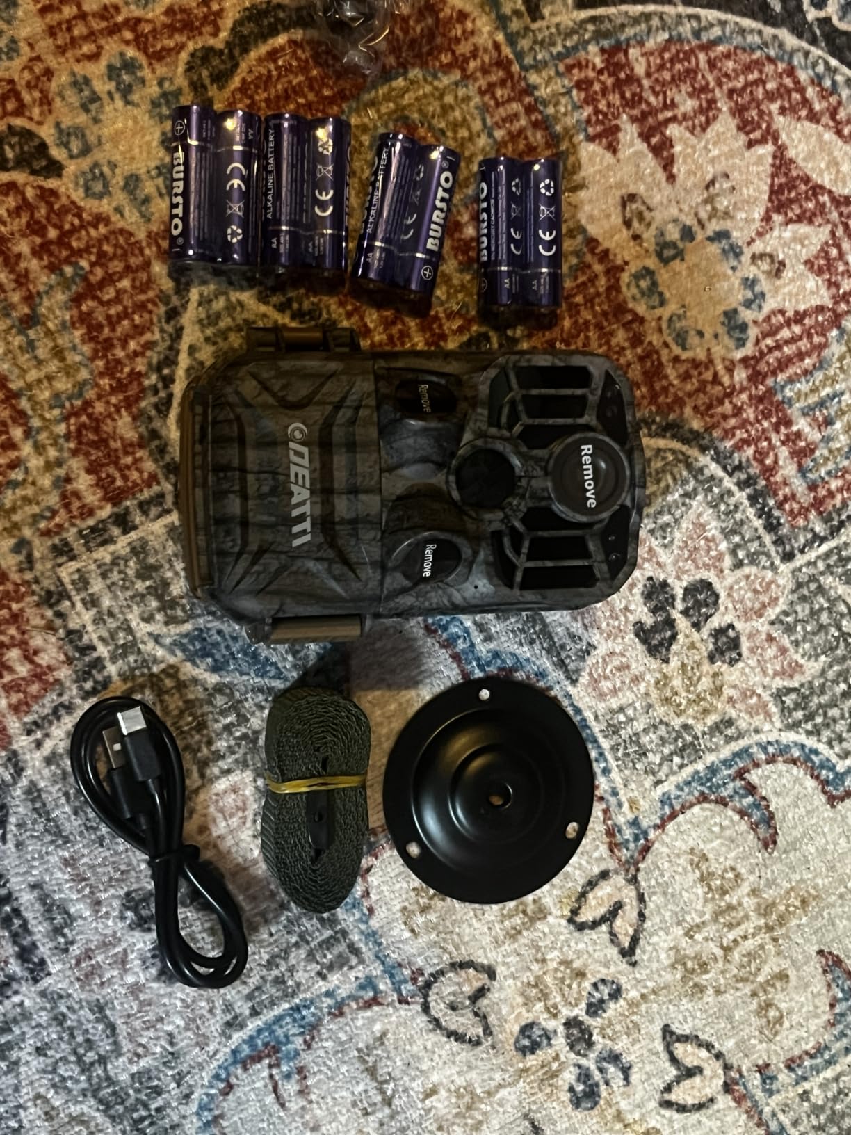 DEATTI 4K 48MP Trail Camera WiFi Bluetooth Connection, Game Camera with 0.1s Trigger Time, Night Vision Motion Activated Wildlife Camera with 8 Batteries, 32 GB SD Card, IP66 Waterproof for Deer Outdoor customer photo 2