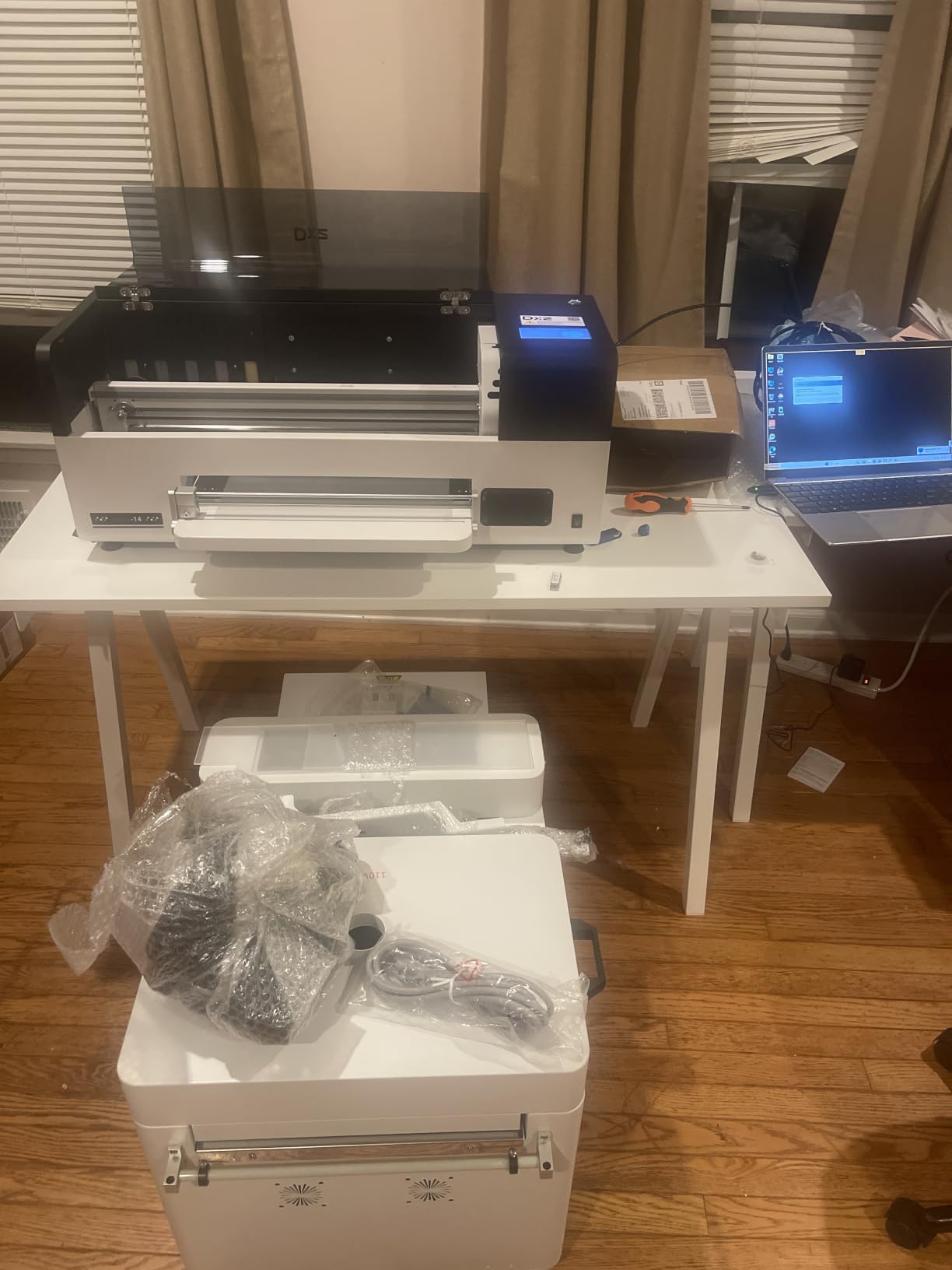 DXZ 2026 14'' A3 DTF Printer Bundle, F1080 Printhead High Speed DTF Machine for Multi-Fabric, One-Click Print-to-Bake & 24/7 Auto-Maintenance, 2-Year Ink Included customer photo 1
