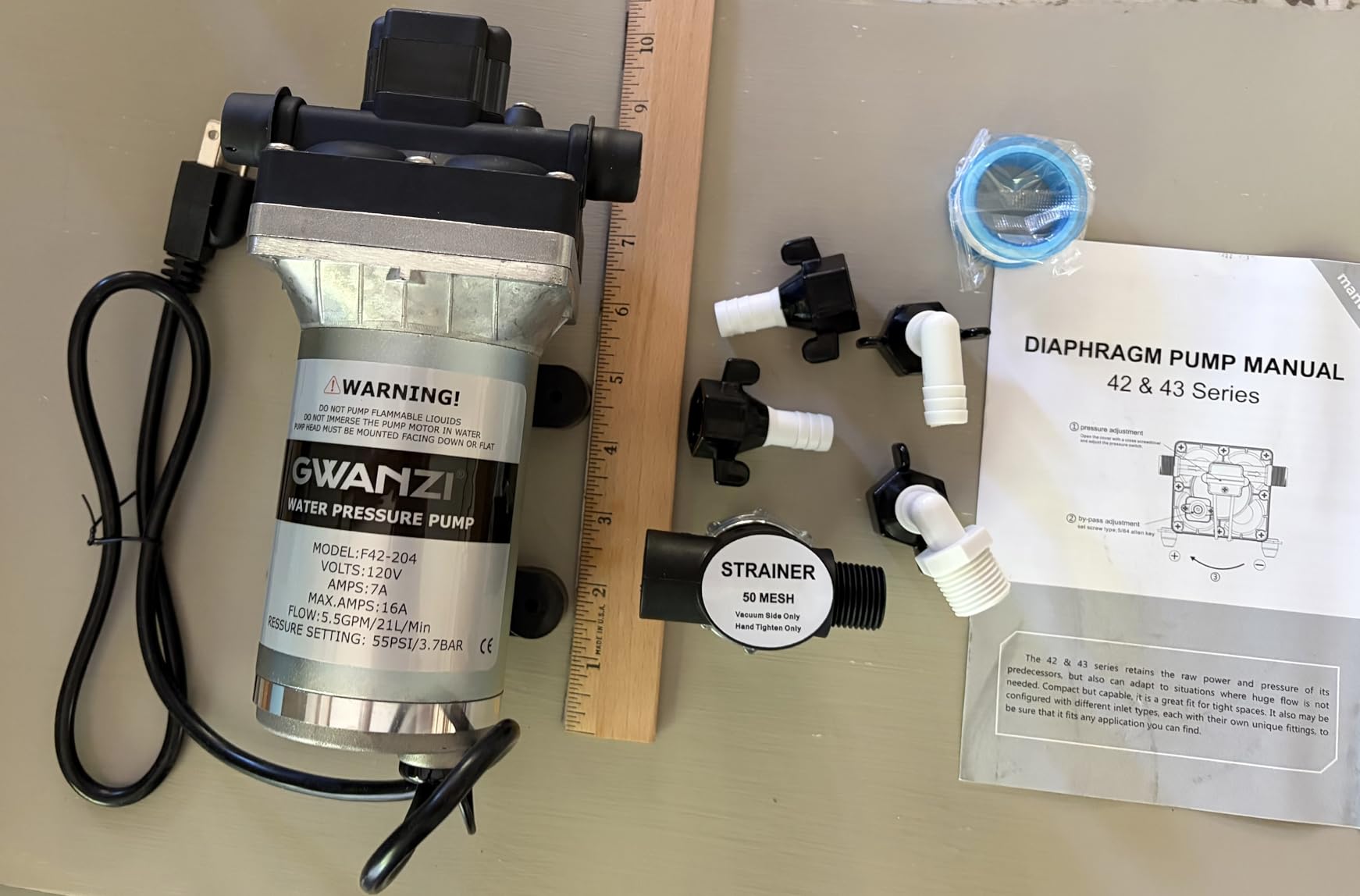 1HP Whole House Water Pressure Booster Pump 90PSI 115V Automatic Variable Speed Permanent Magnet Motor Constant Pressure Wireless App Control customer photo 1