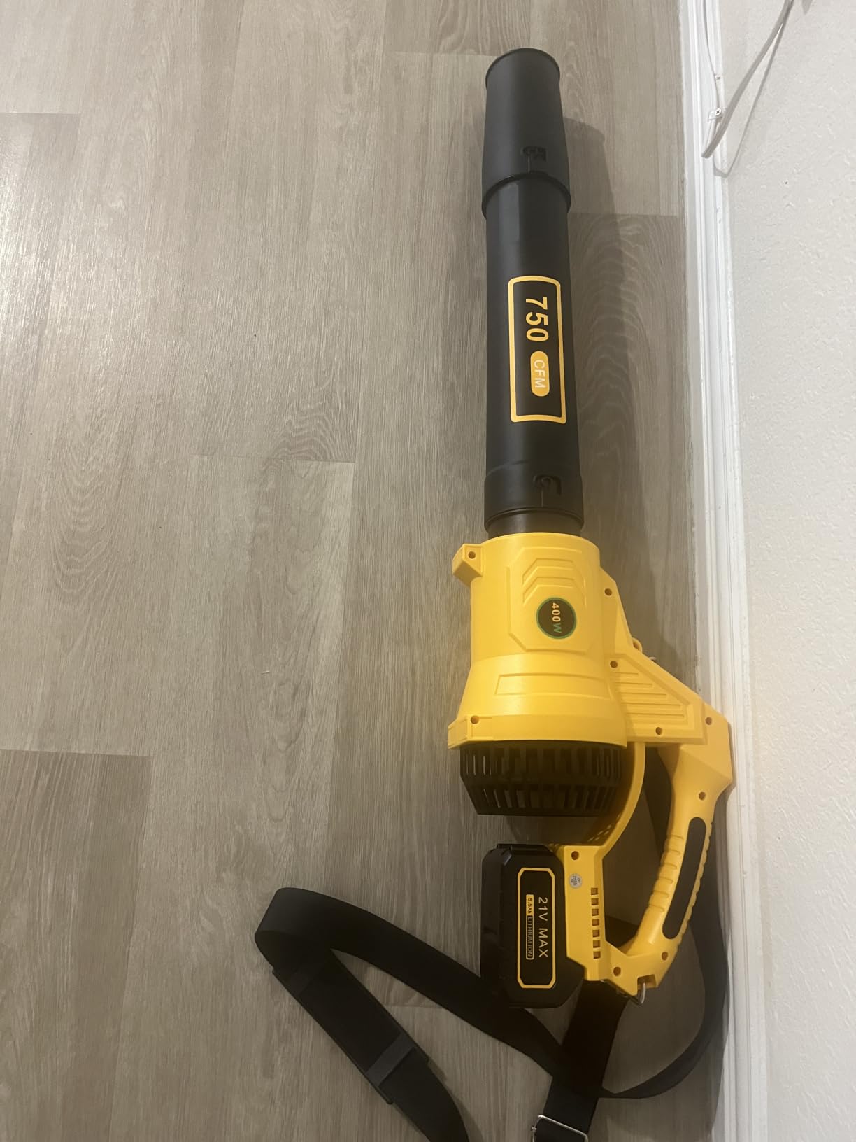 Leaf Blower Cordless, 750CFM with 2x5.5Ah Battery Powered Handheld Blower | 3-Speed Control, LED Display, Electric Leaf Blower Cordless for Lawn Care, Patio,Yard,Dust, Blowing Leaves,Snow Blowing customer photo 1