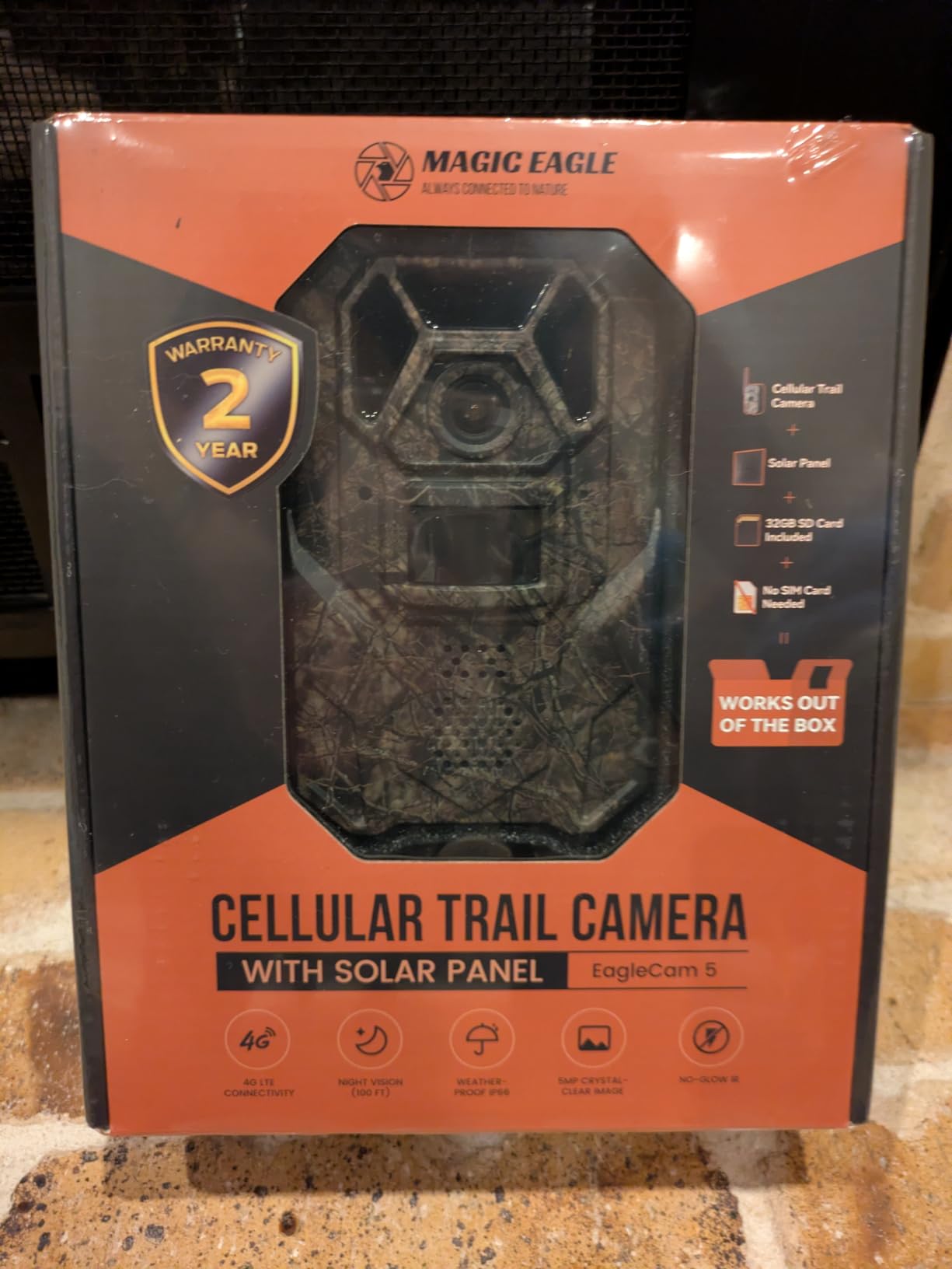 MagicEagle 4G LTE Cellular Trail Camera with Solar Panel, Night Vision, 5MP HD Game Camera with 0.3s Trigger Speed, 13000mAh Ultra-Long Battery, AI Species Recognition, Anti-Theft & IP66 Waterproof customer photo 1