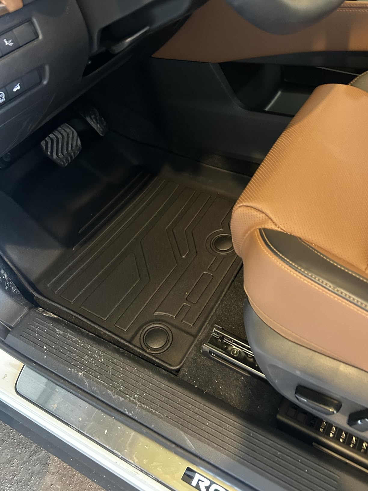 Floor Mats for Nissan Pathfinder 2022-2026 (7&8 Seats) | Full Coverage, High Wall, All Weather Protector, TPE, Easy Clean, Anti Slip, Floor Liner, Full Set Car Mat, Cargo Mat customer photo 2