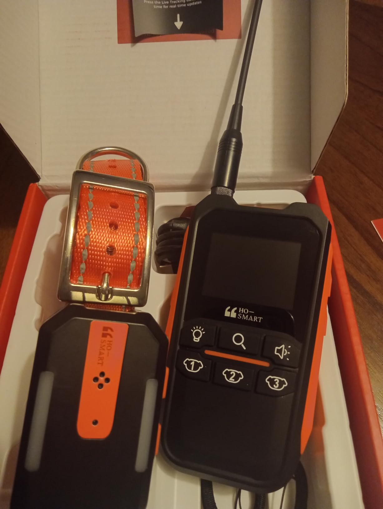 eMACROS Dog GPS Tracker No Subscription, Off-Grid, Up to 3 Mile Long Range | For 35+ lbs Dogs. 3-Level Virtual Fence, 5-Day Battery, IP67 Waterproof, Arrow+Distance Guidance, Light & Sound customer photo 1