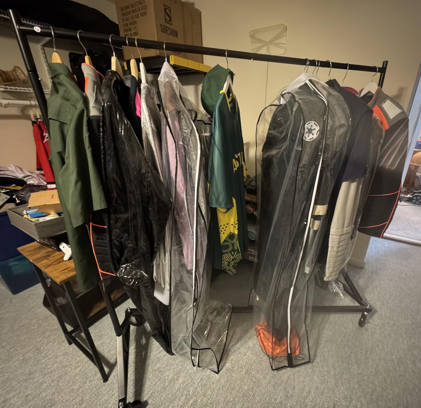 HOKEEPER Z Rack for Clothes Heavy Duty Hold 500 LBS with Display Arms, Commercial Clothes Rack with Wheels customer photo 1