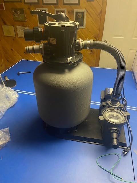 AQUASTRONG 14in Sand Filter Pump for Above Ground Pool with Timer, 2/3 HP Pool Pumps Above Ground 3000 GPH for Pools up to 13000 GAL, Pool Filter with 6-Way Valve, Improved Circulation and Filtration customer photo 1
