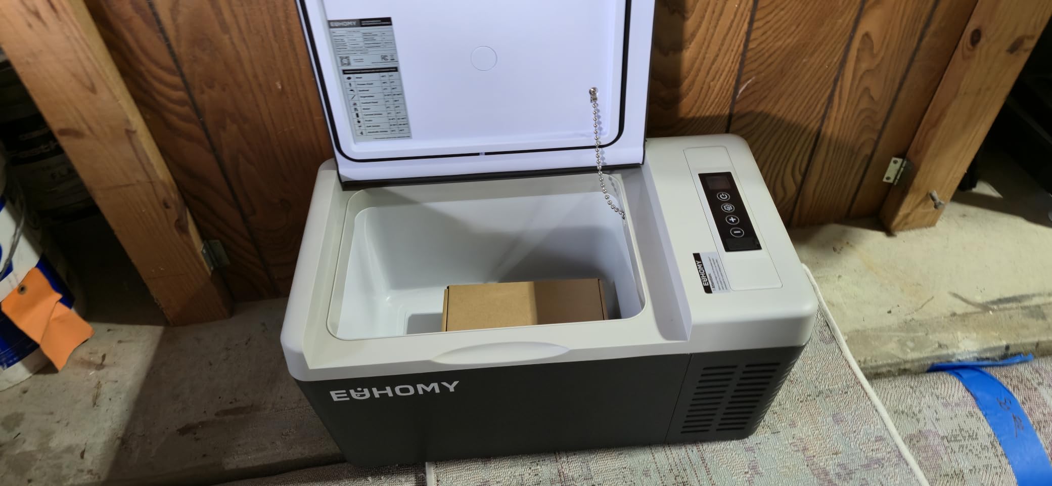 EUHOMY 23QT 12 Volt Refrigerator, -4℉~68℉ Electric Cooler for Car, 12V&100-240V, ECO/MAX Modes, 3-Level Battery Protection customer photo 1
