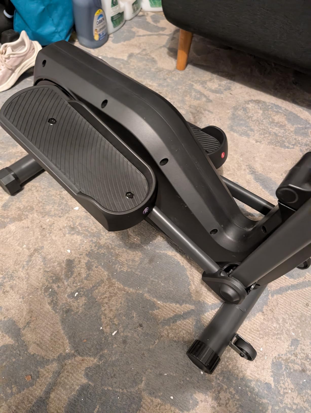 CURSOR Elliptical Exercise Machine, Elliptical Machine for Home with Hyper-Quiet Magnetic Driving System, 8 Levels Resistance, Compact Elliptical with 12IN & 14 Stride, LCD Monitor, 350LBS Weight Capacity customer photo 2