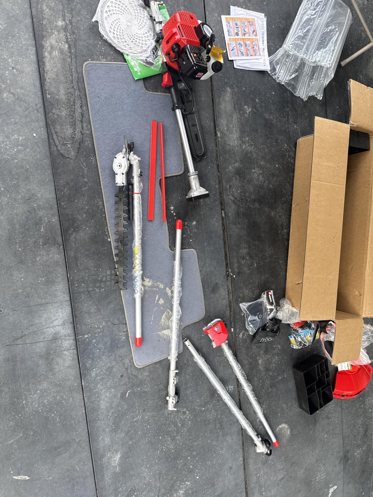 52cc 4-in-1 Gas Weed Eater and Brush Cutter - Straight Shaft Commercial Weed Wacker with Metal Blade customer photo 1