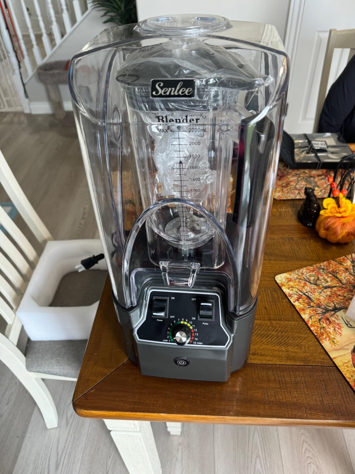 Heavy-Duty 2200W Commercial Blender - 64oz BPA-Free Jar, Quiet Shield | 6-Leaf Stainless Steel Blade for Smoothies, Ice Crush, Shakes - Self-Cleaning, Ideal for Restaurant & Commercial Kitchen customer photo 1
