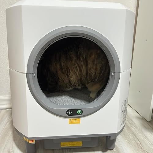 Automatic Litter Box, Self Cleaning Litter Box, Odor Control, 90L Capacity | Large with APP Control and Safety Sensor, Ellenpent, for Multiple Cats, Large Cat, with 3 Rolls of Garbage Bags customer photo 1
