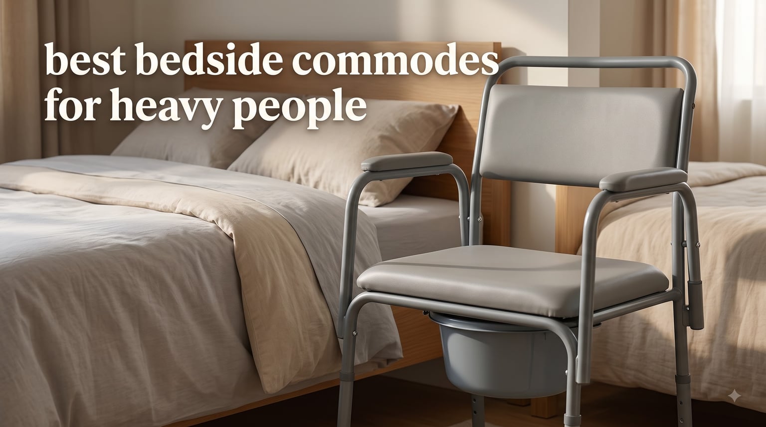 best bedside commodes for heavy people