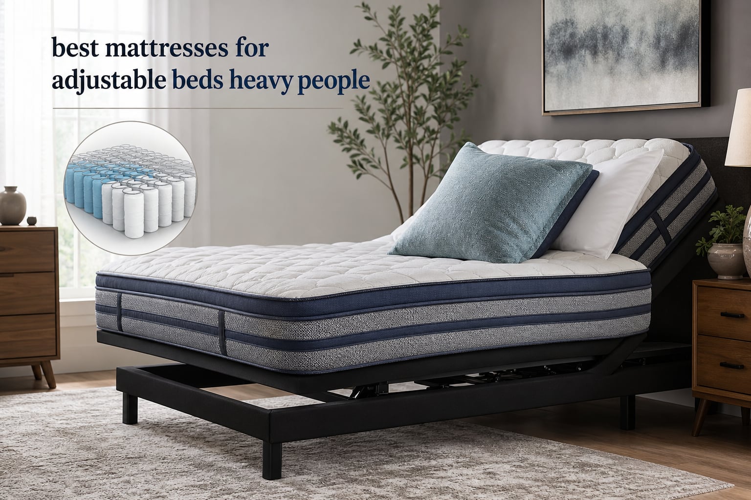 best mattresses for adjustable beds heavy people