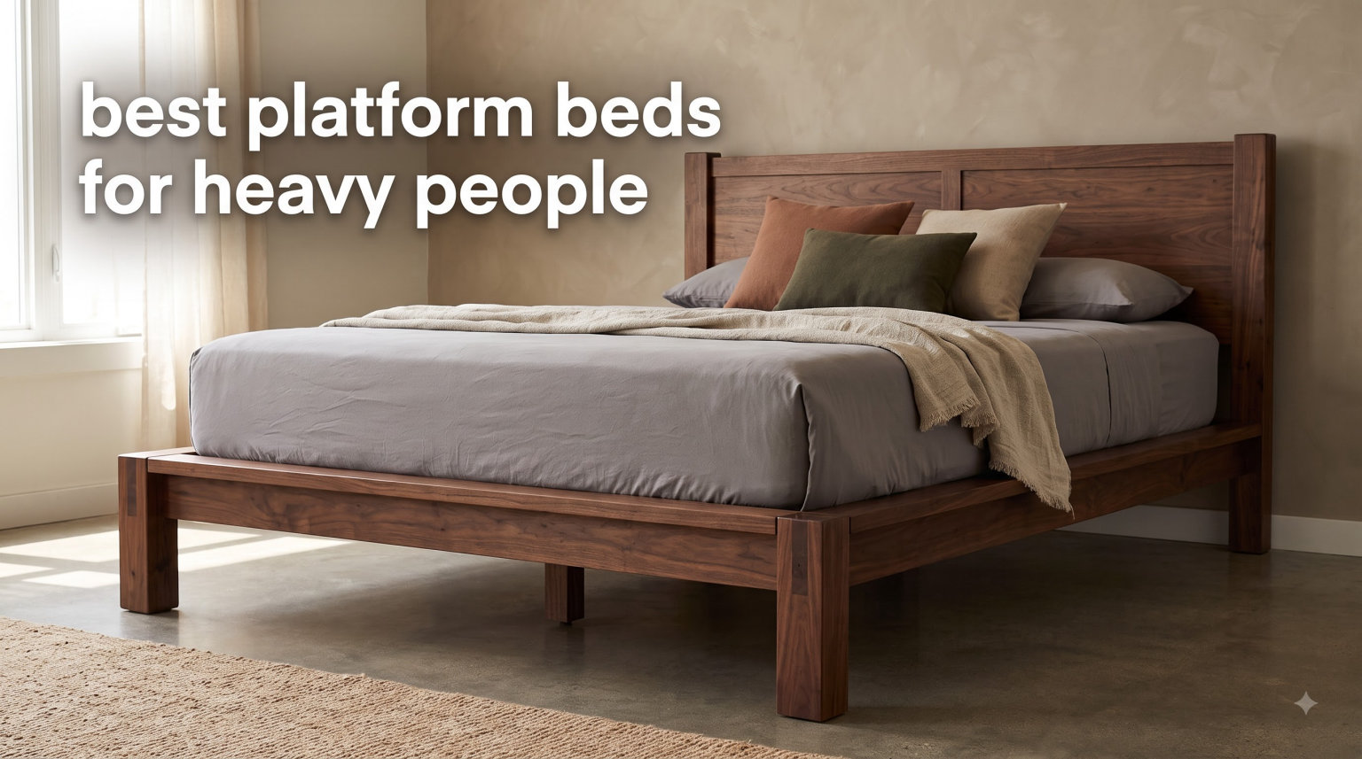 best platform beds for heavy people