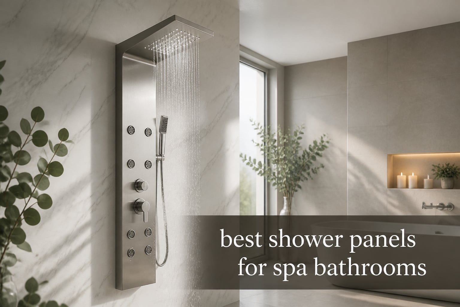 best shower panels for spa bathrooms