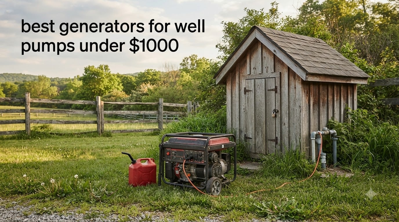 best generators for well pumps under $1000