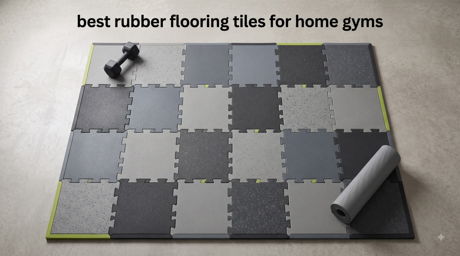 best rubber flooring tiles for home gyms