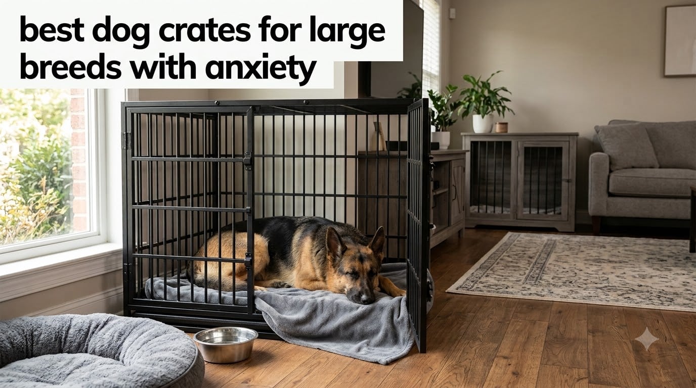 best dog crates for large breeds with anxiety