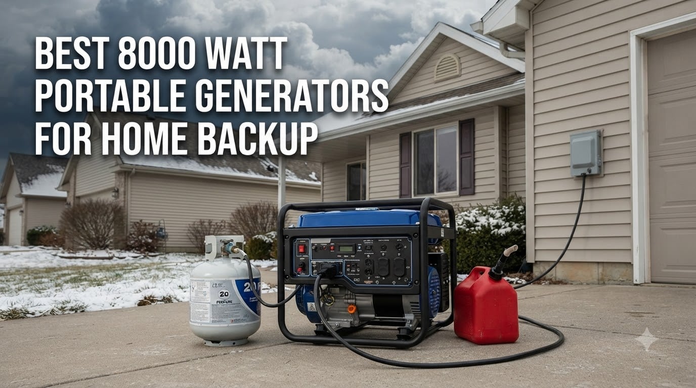 best 8000 watt portable generators for home backup