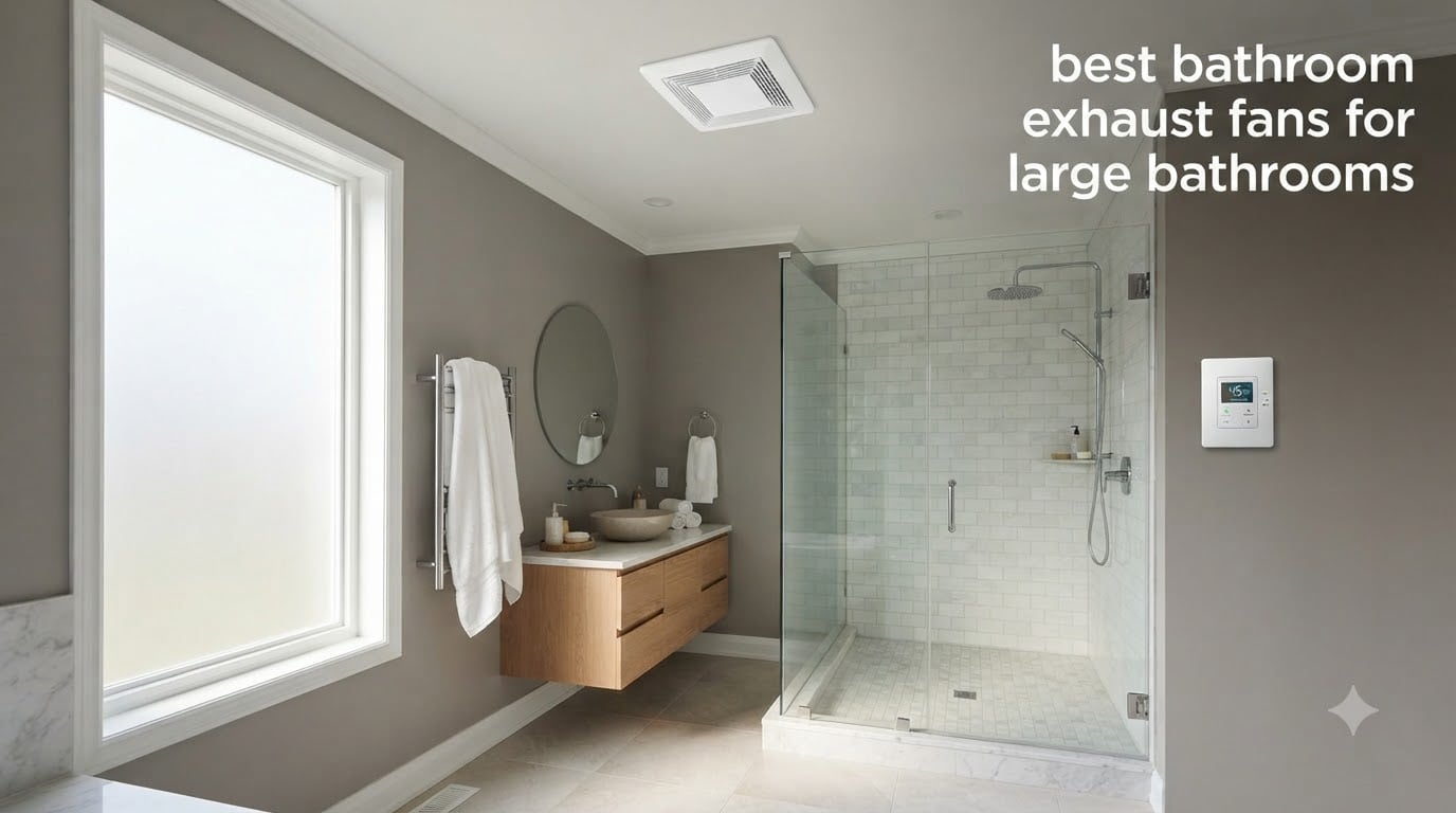 best bathroom exhaust fans for large bathrooms