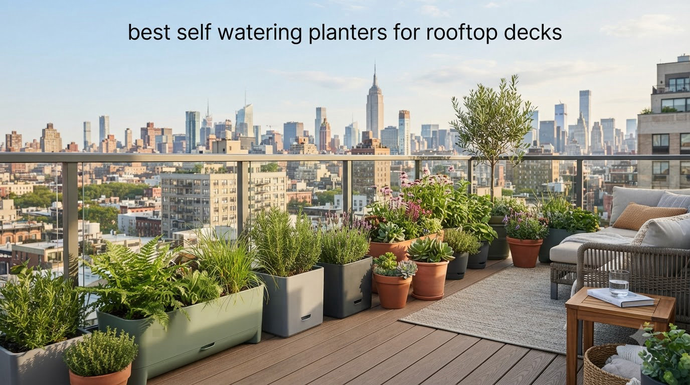 best self watering planters for rooftop decks