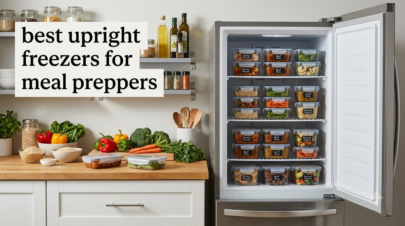 best upright freezers for meal preppers