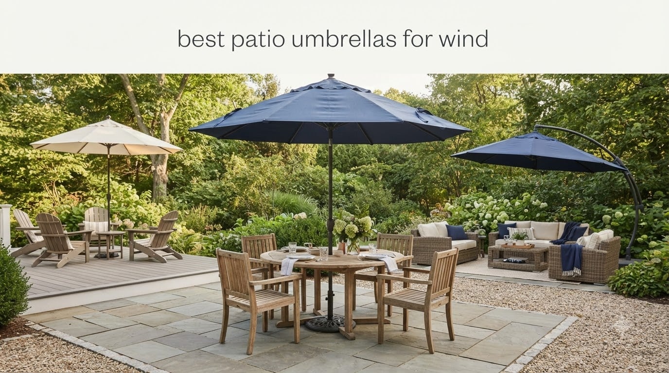 best patio umbrellas for wind