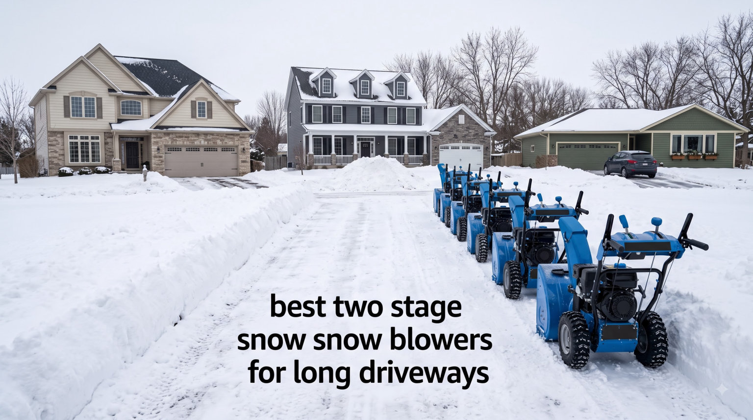 best two stage snow blowers for long driveways
