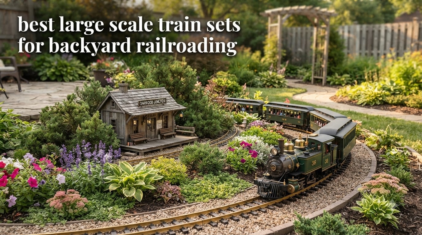 best large scale train sets for backyard railroading