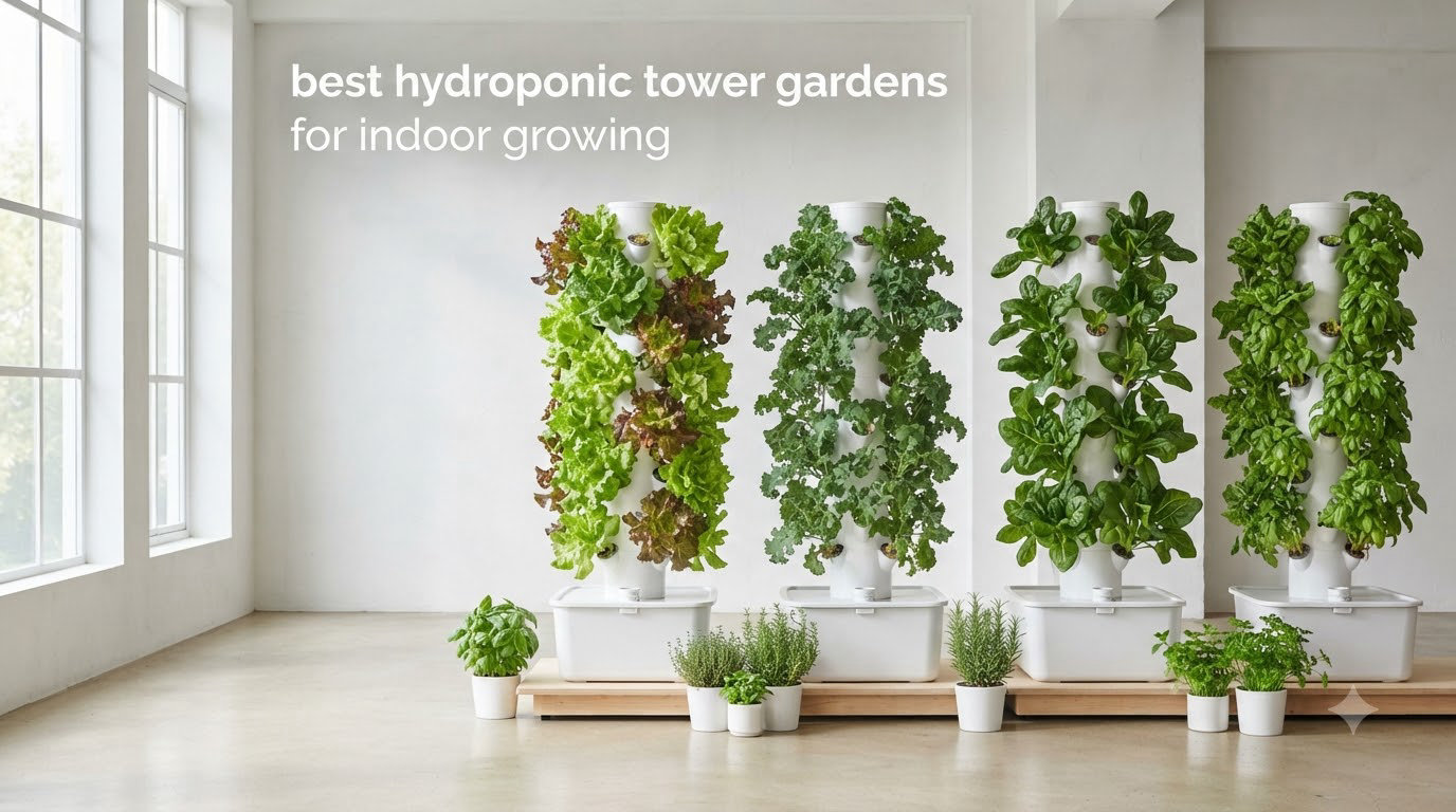 best hydroponic tower gardens for indoor growing