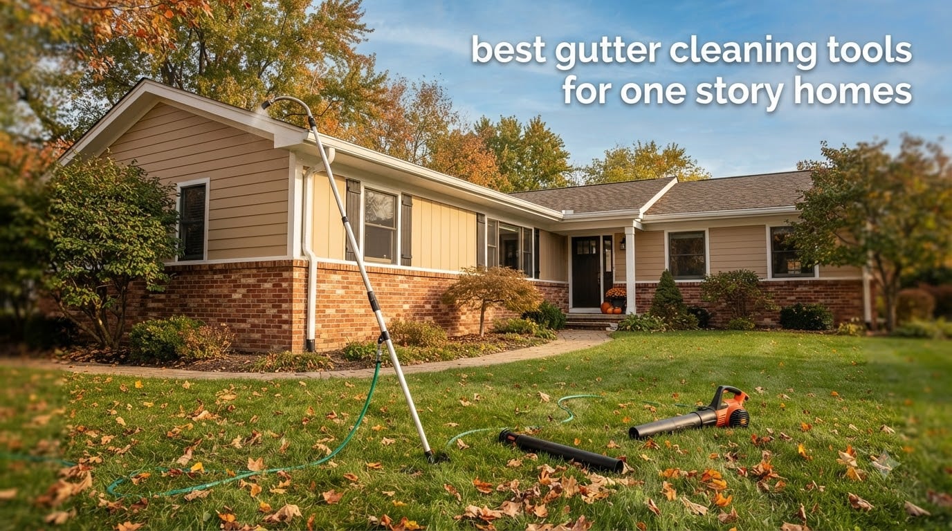 best gutter cleaning tools for one story homes