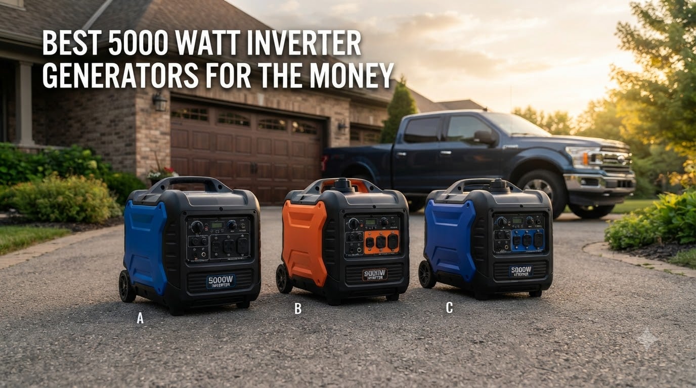 best 5000 watt inverter generators for the money