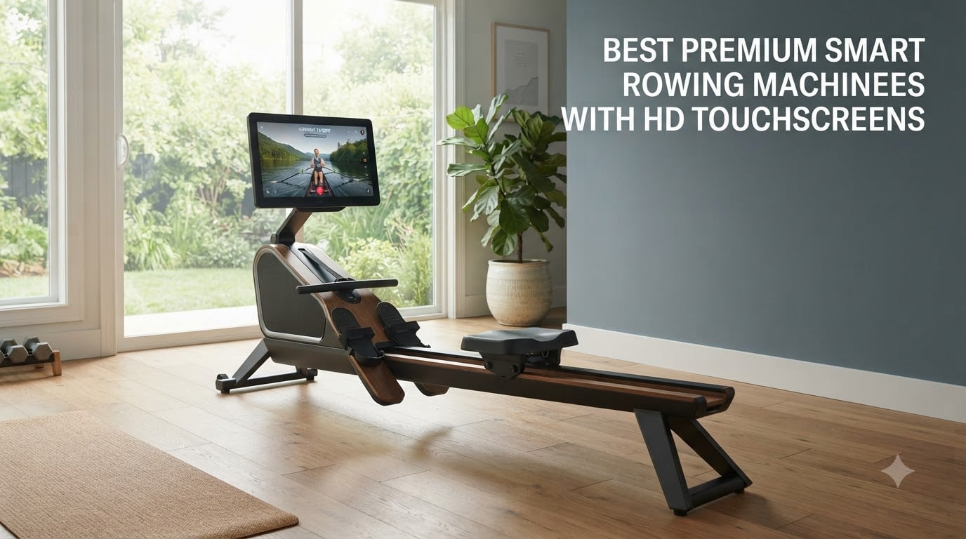 best premium smart rowing machines with hd touchscreens