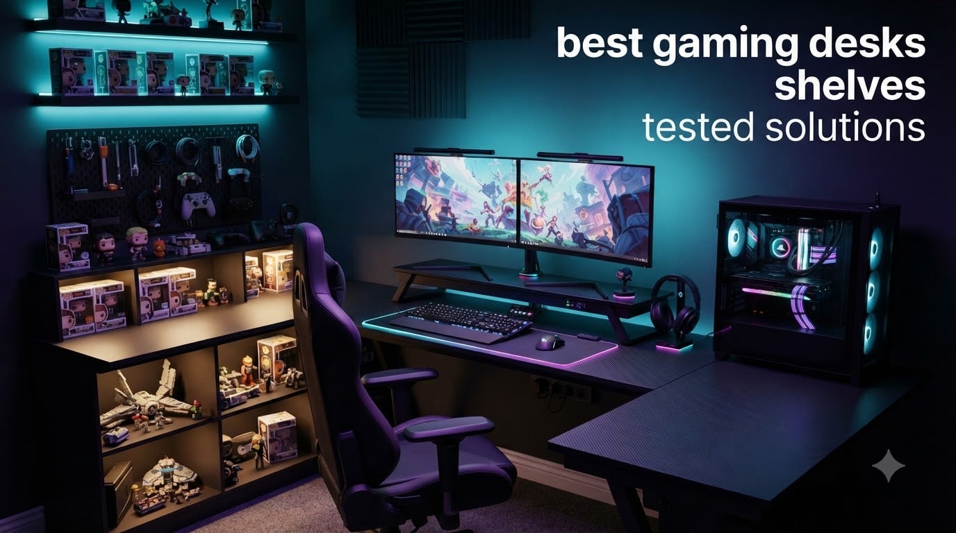 best gaming desks shelves tested solutions