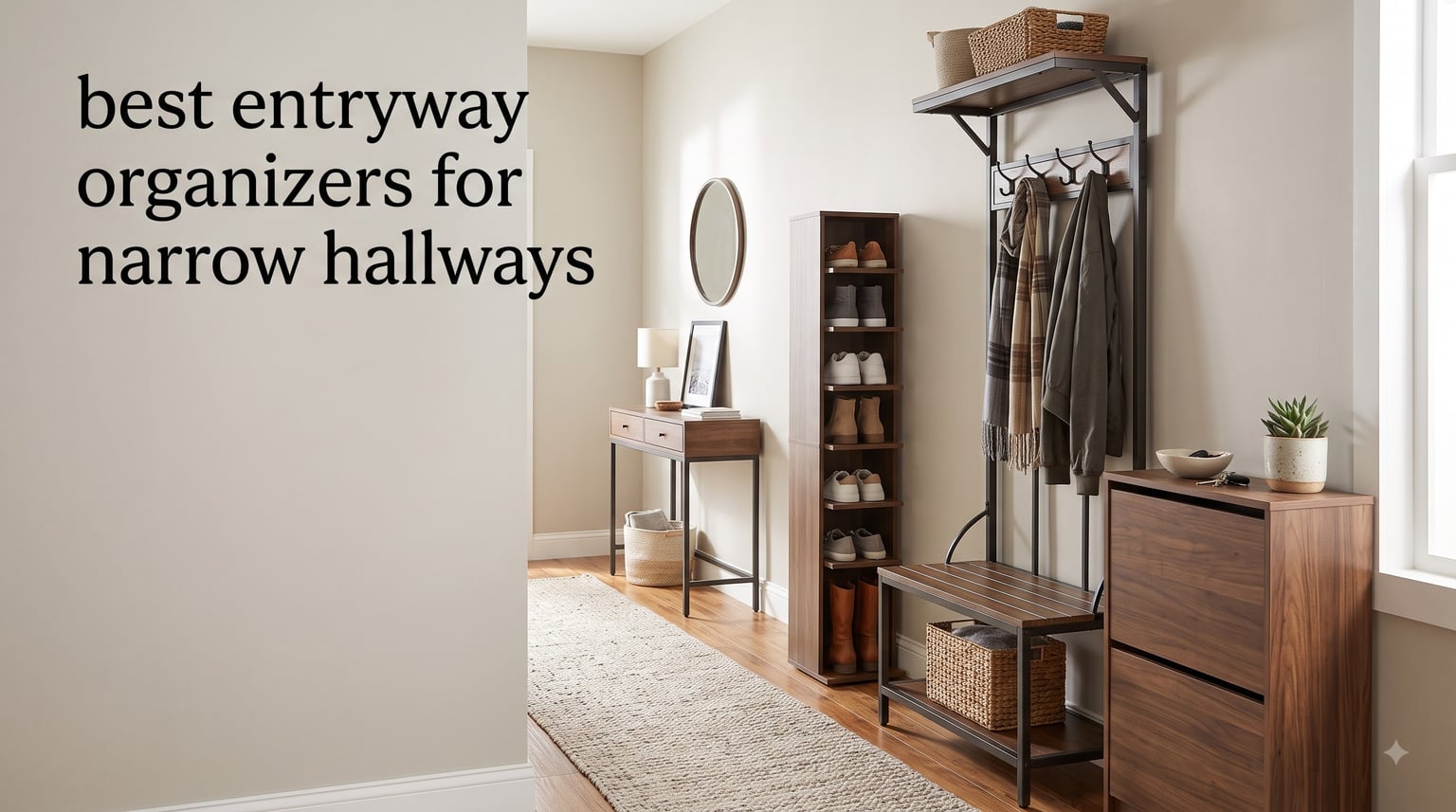 best entryway organizers for narrow hallways