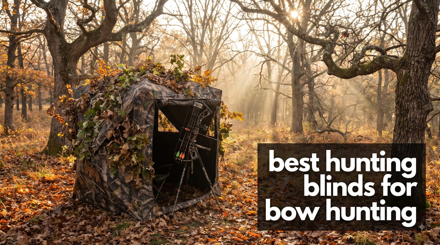 best hunting blinds for bow hunting